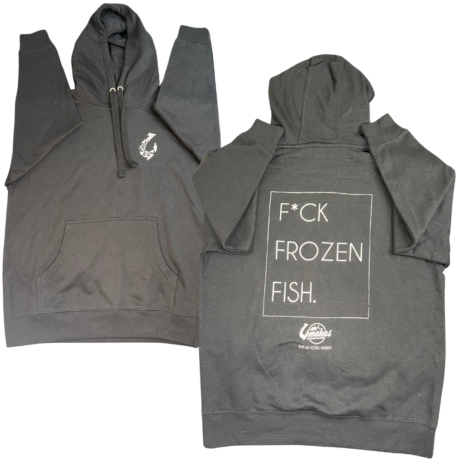 F*ck Frozen Fish Black Hoodie